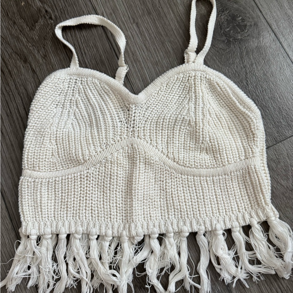 Wild Fable Cream Knit Sweater